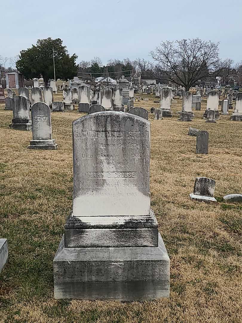 Reverend William A. Crouse's grave. Photo 2