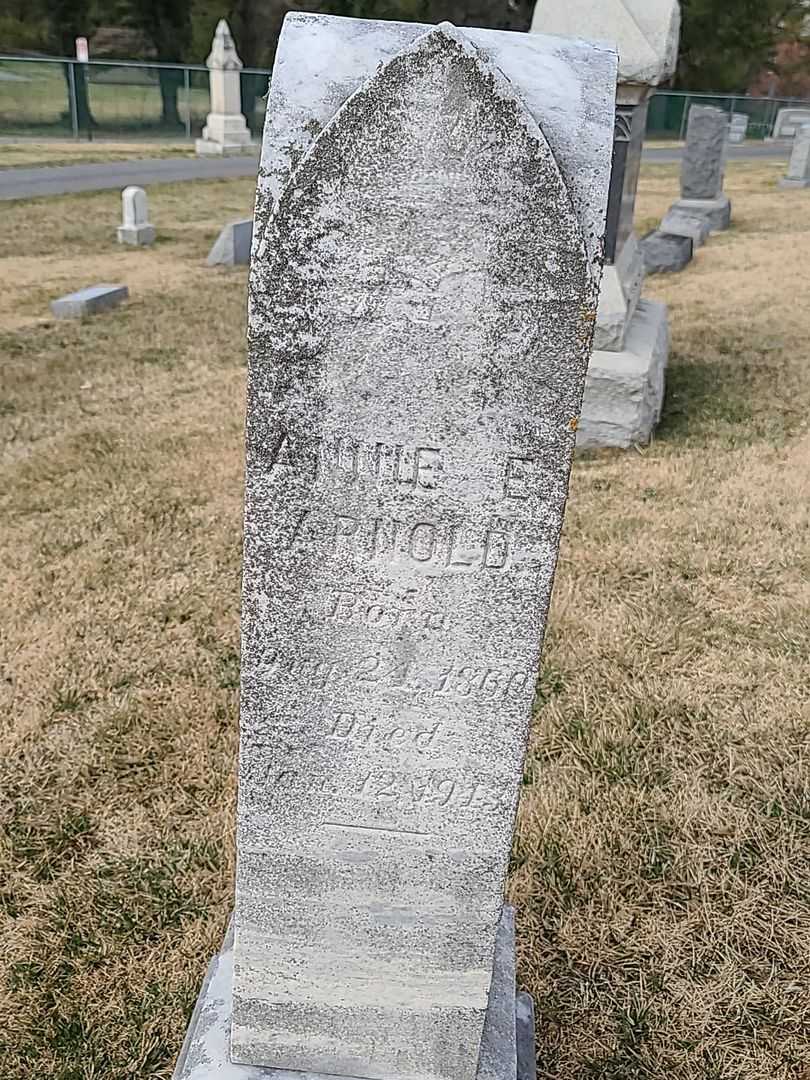 Annie Arnold's grave. Photo 3