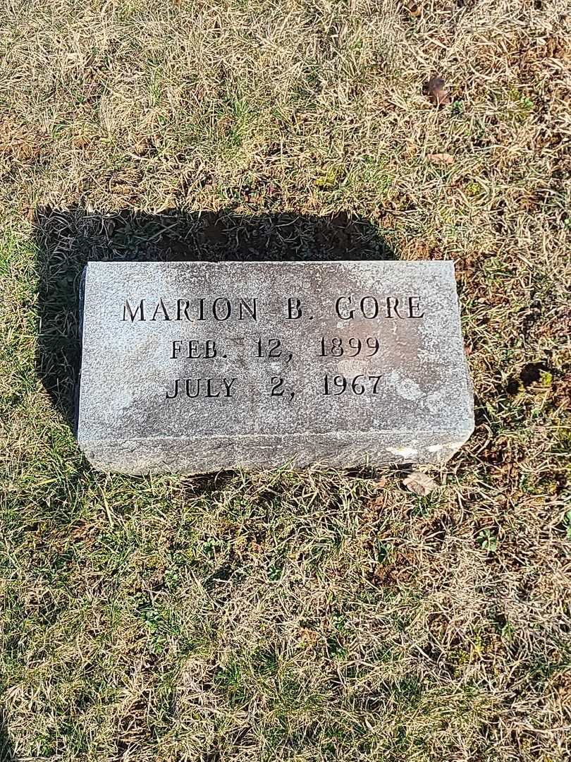 Marion B. Gore's grave. Photo 3
