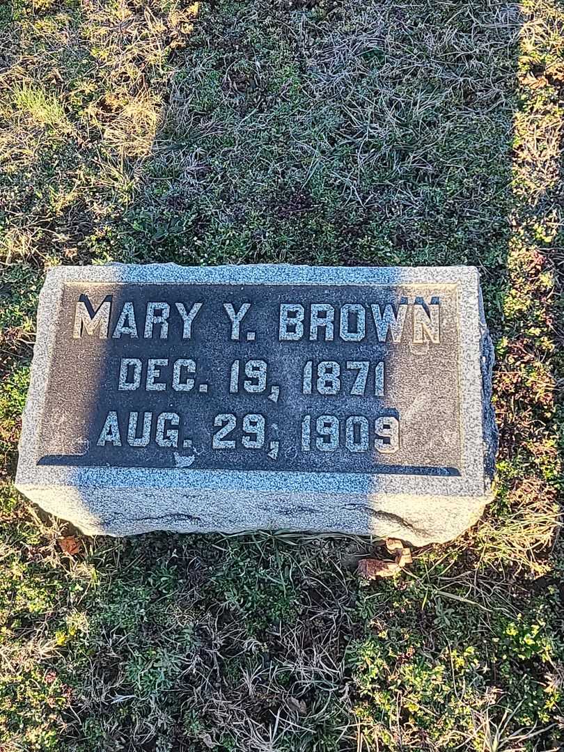 Mary Y. Brown's grave. Photo 3
