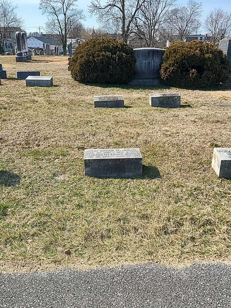 Elizabeth Leidy Myers's grave. Photo 2