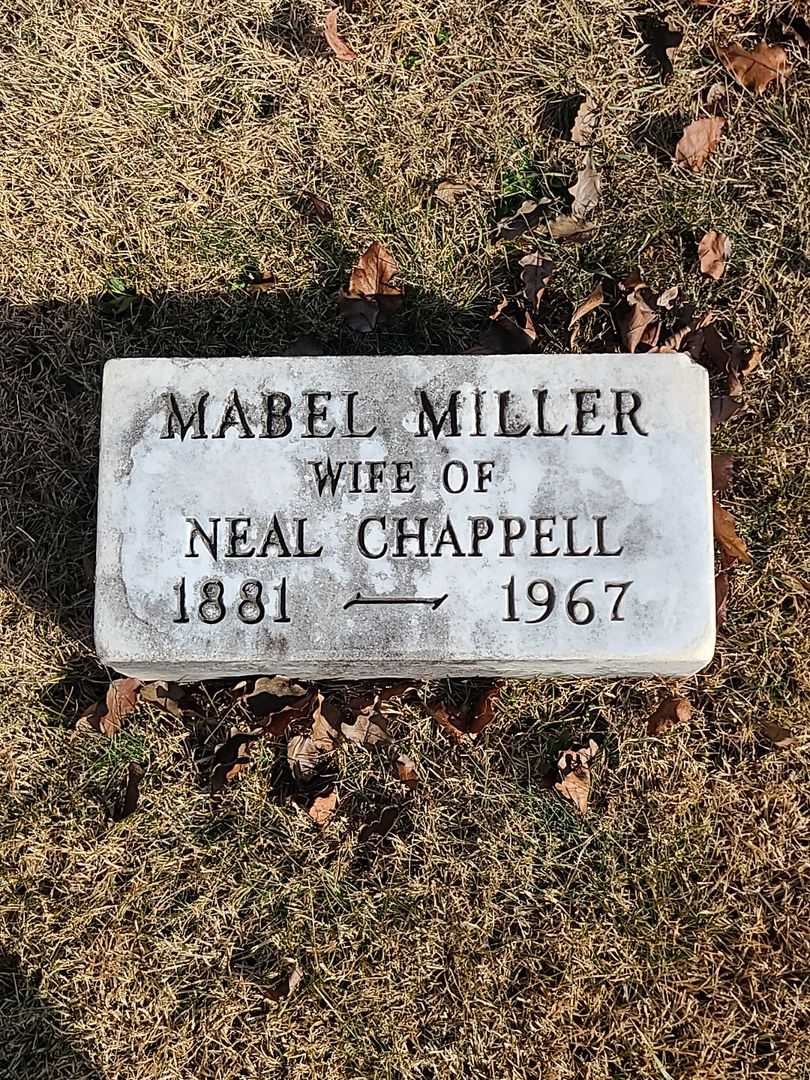 Mabel Miller Chappell's grave. Photo 2