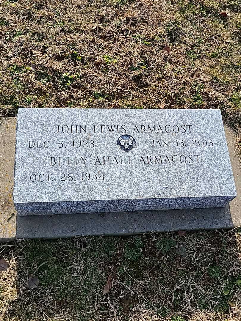 John Lewis Armacost's grave. Photo 3