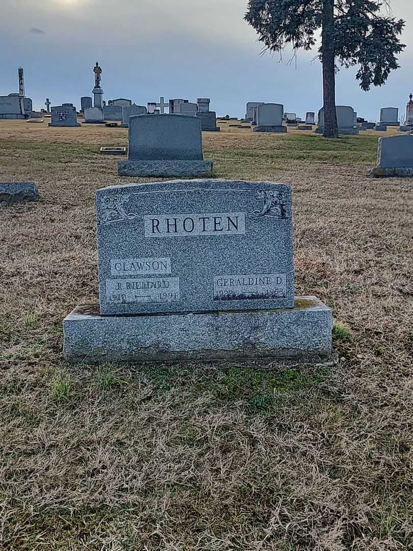 J. Richard Clawson's grave. Photo 2