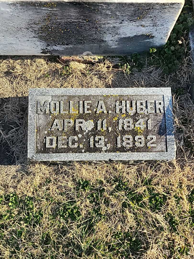 Mollie A. Huber's grave. Photo 3