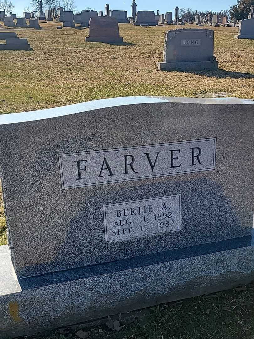 Bertie A. Farver's grave. Photo 3