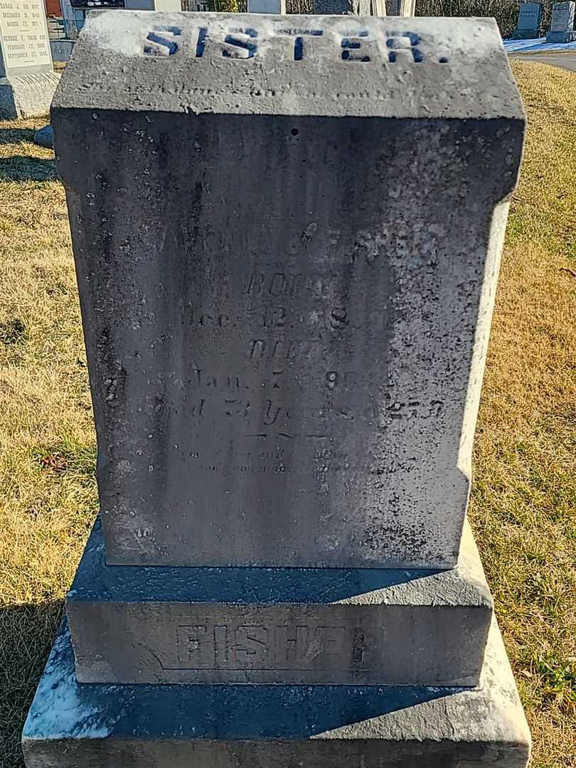 Lavenia C. Fisher's grave. Photo 3