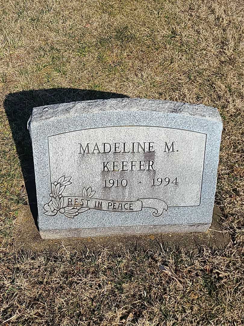 Madeline M. Keefer's grave. Photo 1