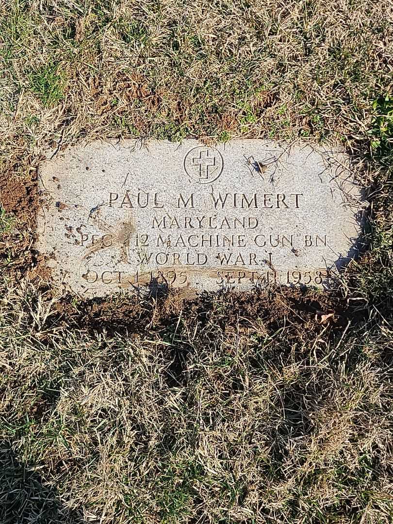 Paul M. Wimert's grave. Photo 3