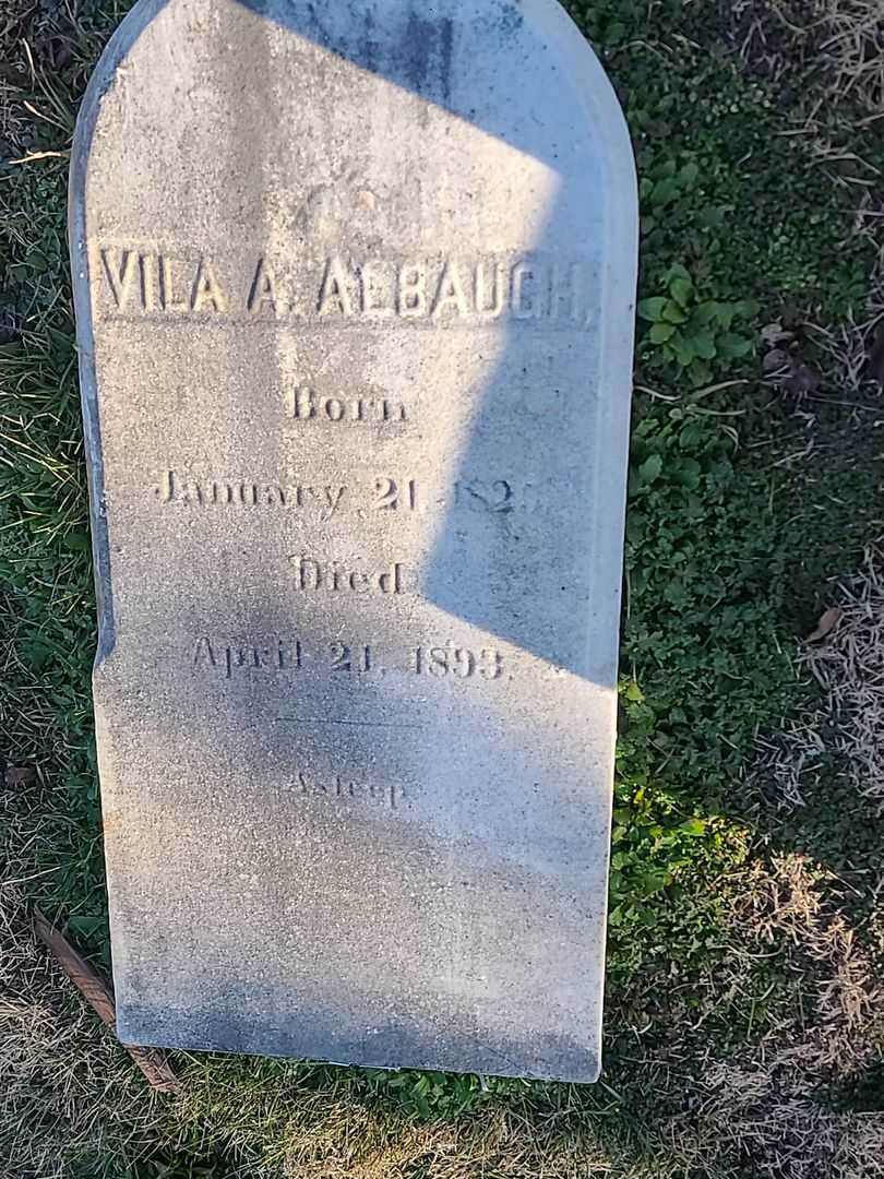 Vila A. Albaugh's grave. Photo 2