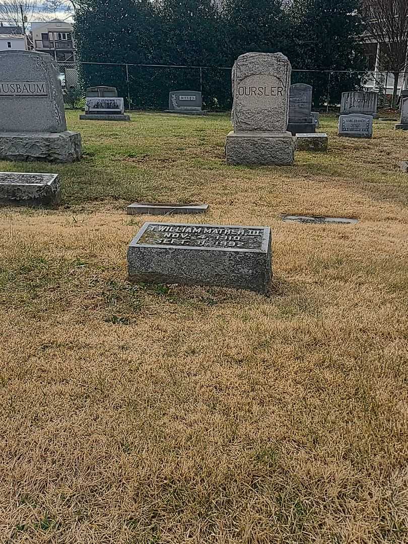 William Mather Third's grave. Photo 2