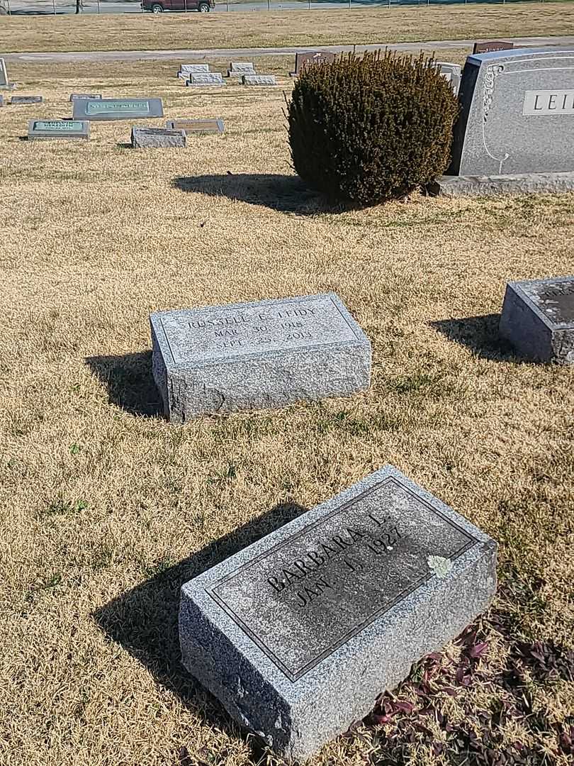 Russell E. Leidy's grave. Photo 2