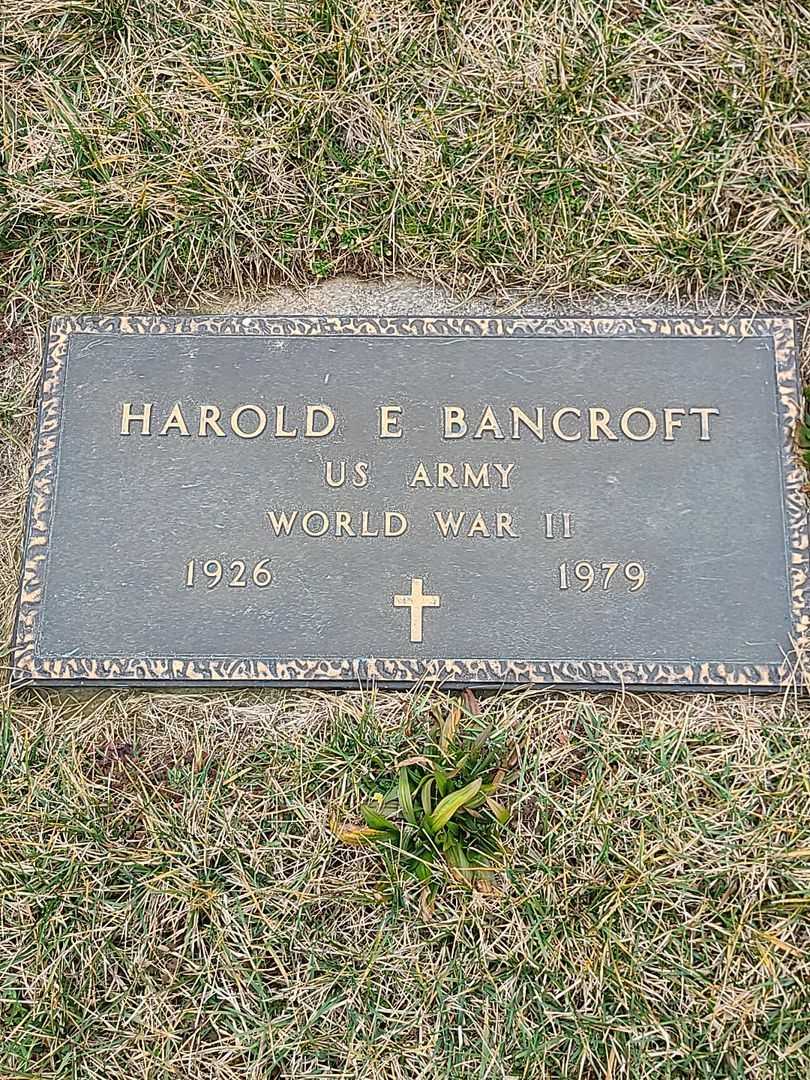 Harold Eugene Bancroft's grave. Photo 3