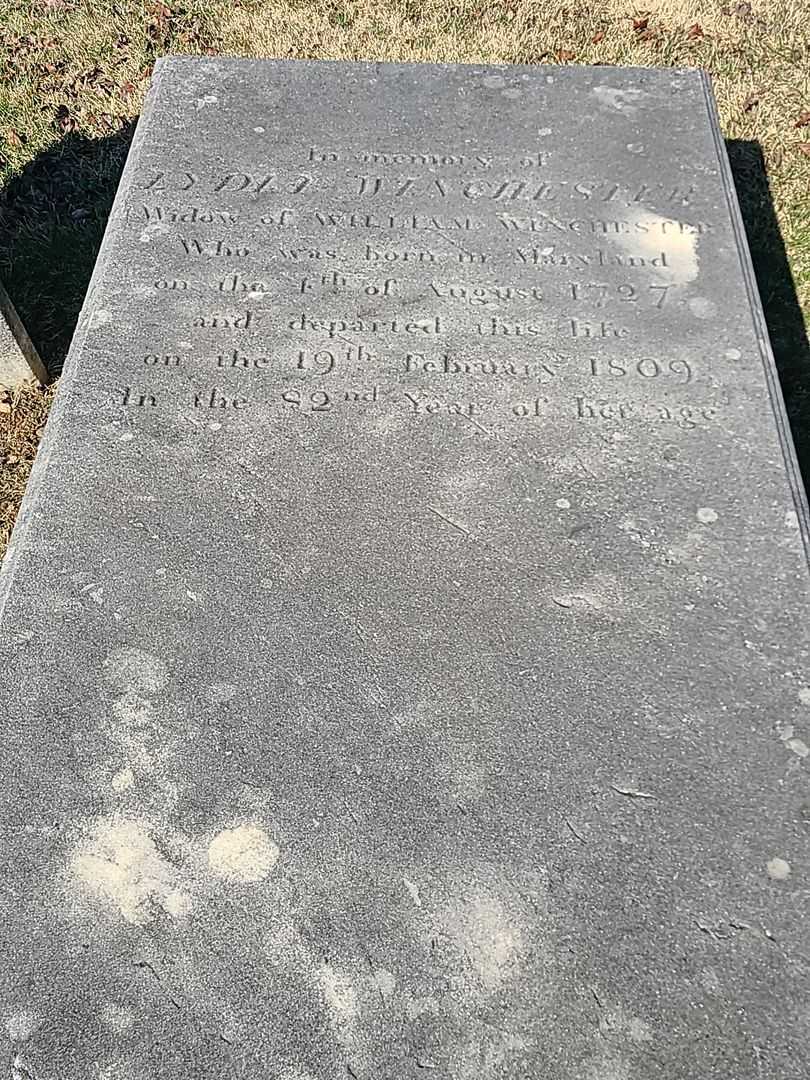 Lydia Richards Winchester's grave. Photo 3