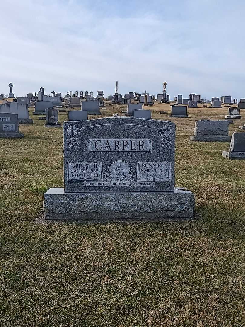 Ernest Henry Carper's grave. Photo 2