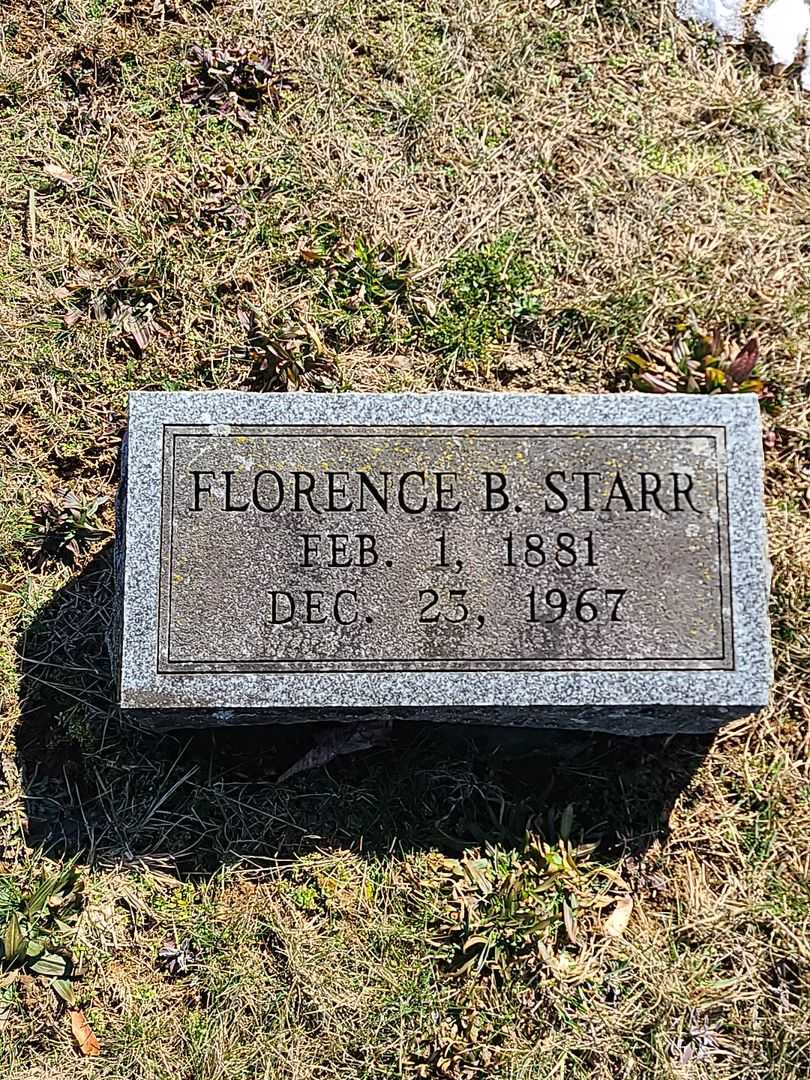 Florence B. Starr's grave. Photo 3