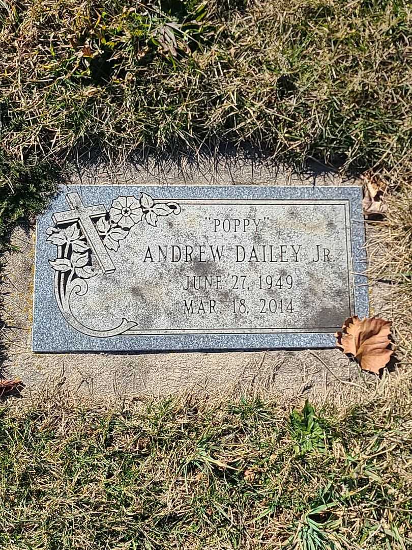 Andrew "Poppy" Dailey Junior's grave. Photo 1