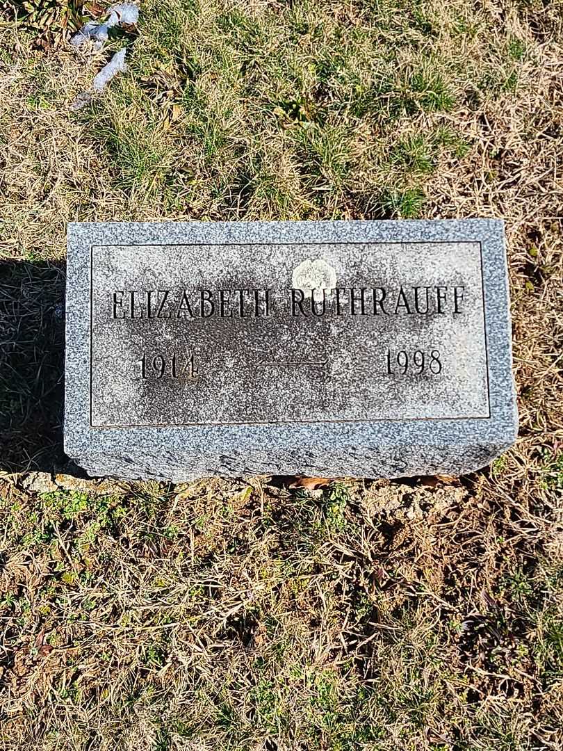 Elizabeth Ruthrauff's grave. Photo 3