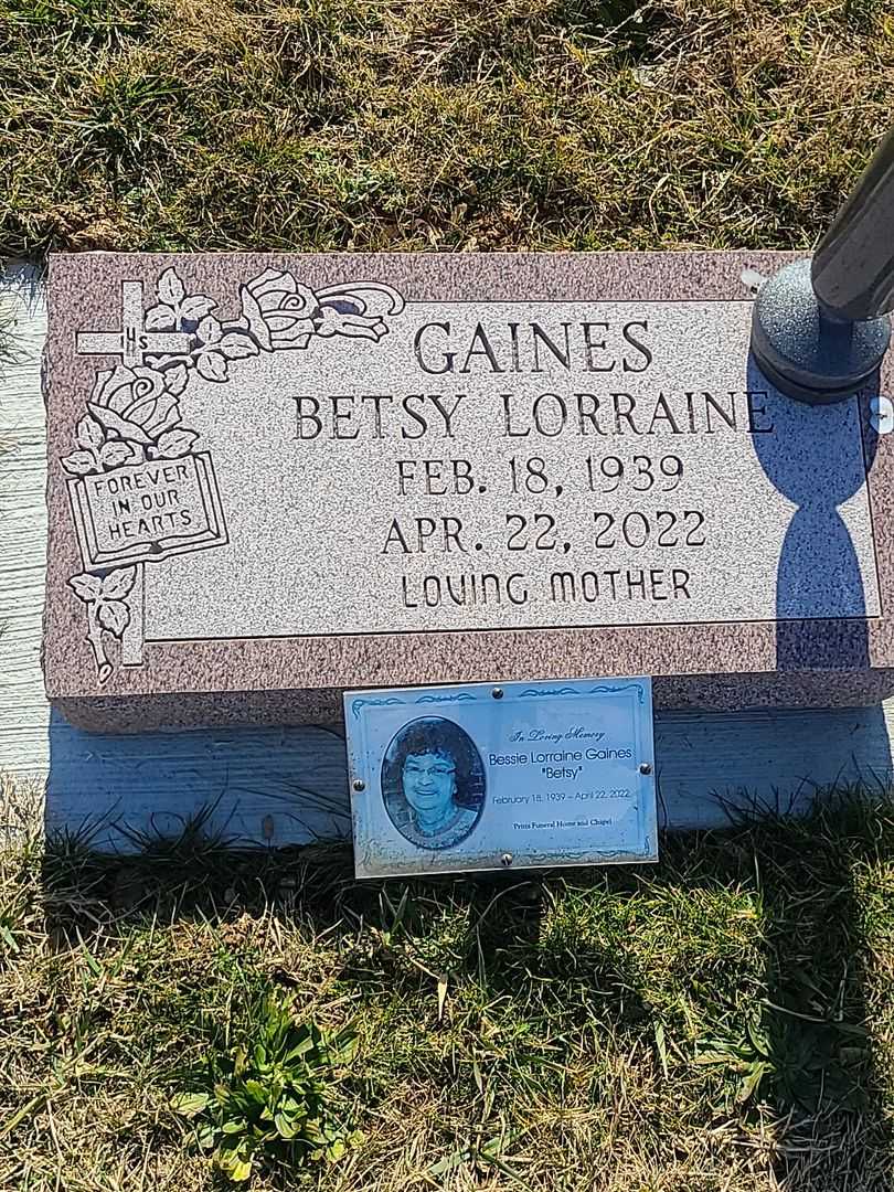 Bessie Lorraine "Betsy" Gaines's grave. Photo 1