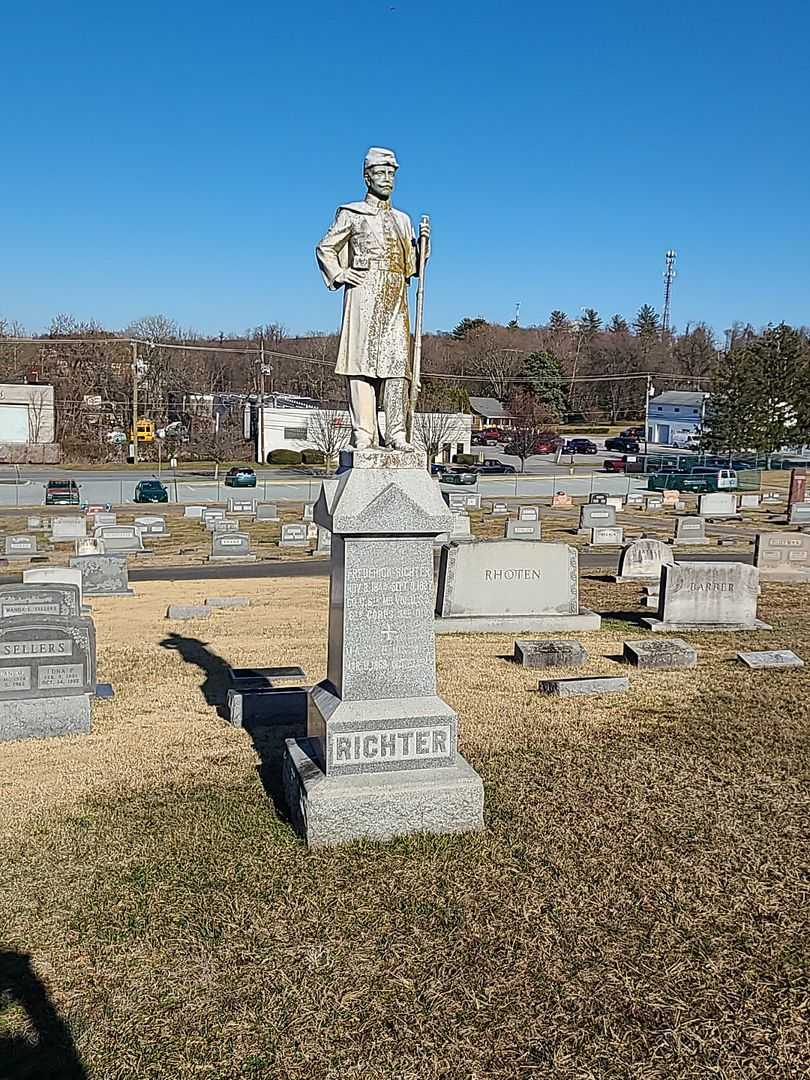 Frederick Richter Senior's grave. Photo 2