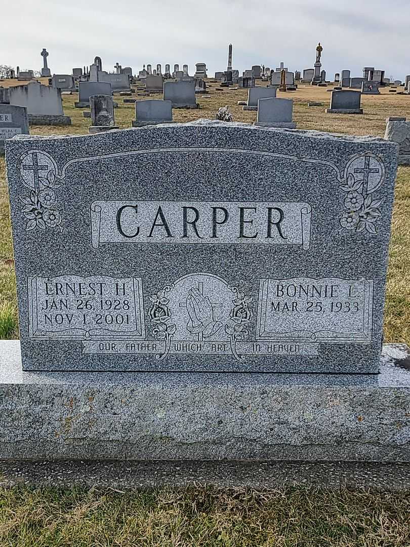 Ernest Henry Carper's grave. Photo 1