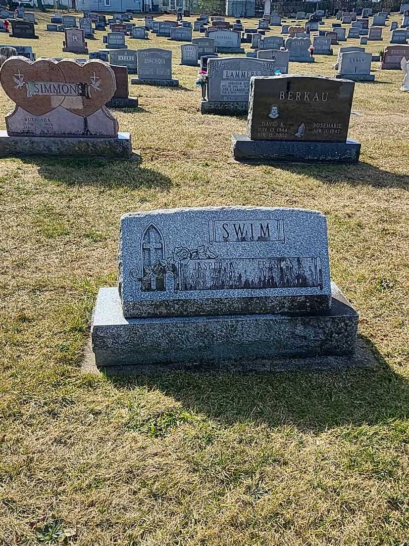 Jasper A. Swim's grave. Photo 2