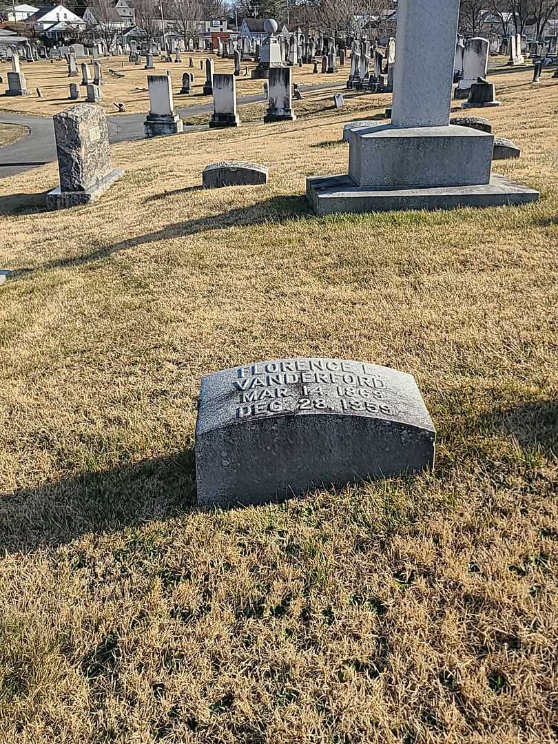 Florence L. Vanderford's grave. Photo 2