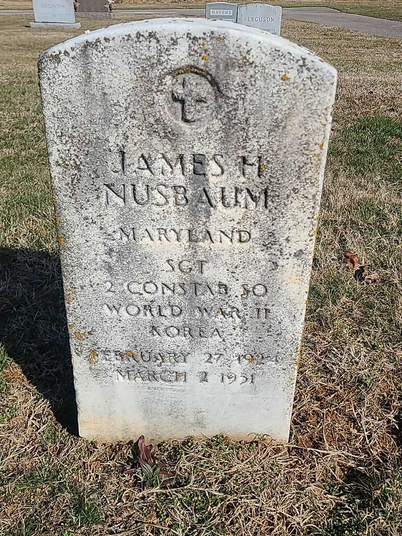 James H. Nusbaum's grave. Photo 1