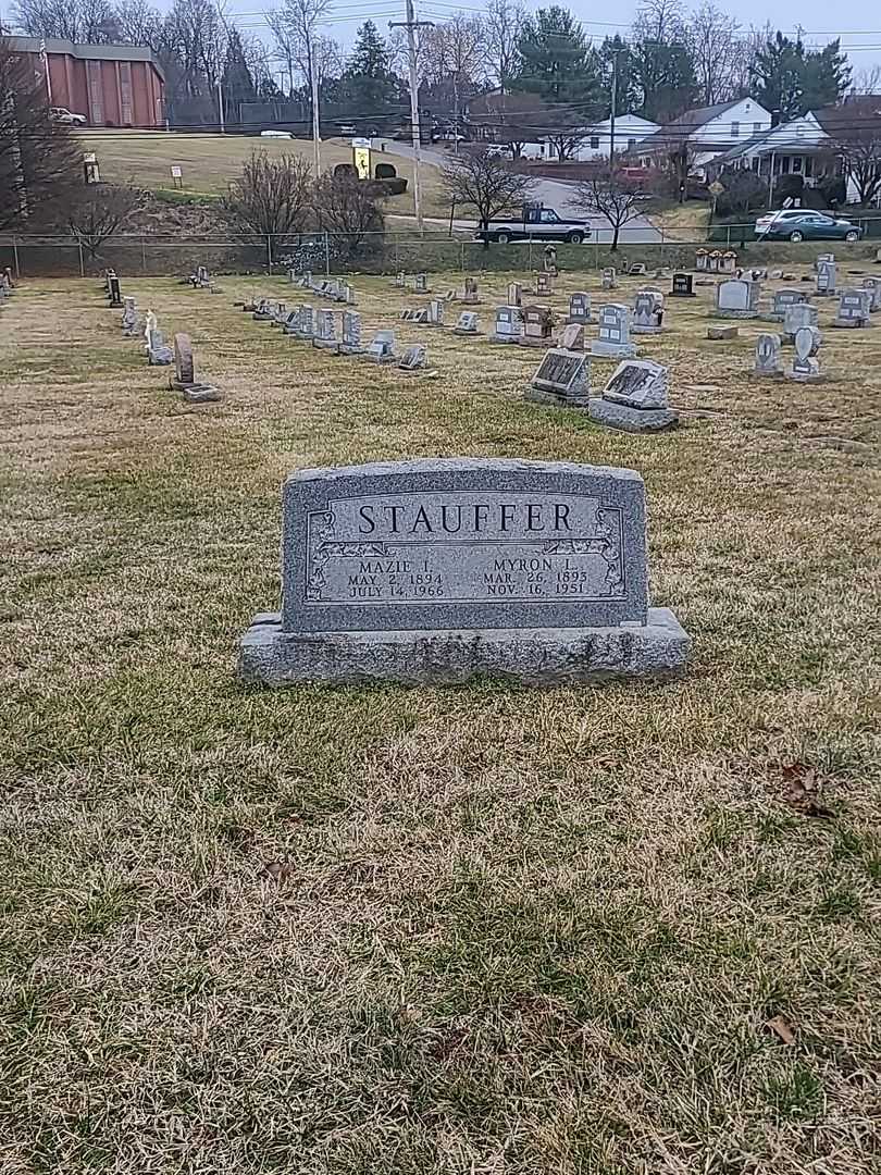Myron L. Stauffer's grave. Photo 2