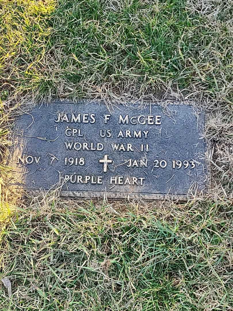 James F. McGee's grave. Photo 4