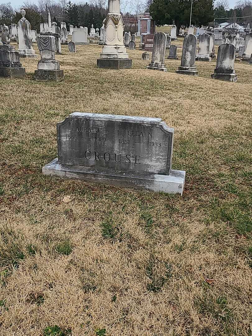 Laura J. Crouse's grave. Photo 2