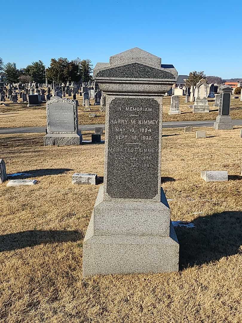Mary Test Kimmey's grave. Photo 2