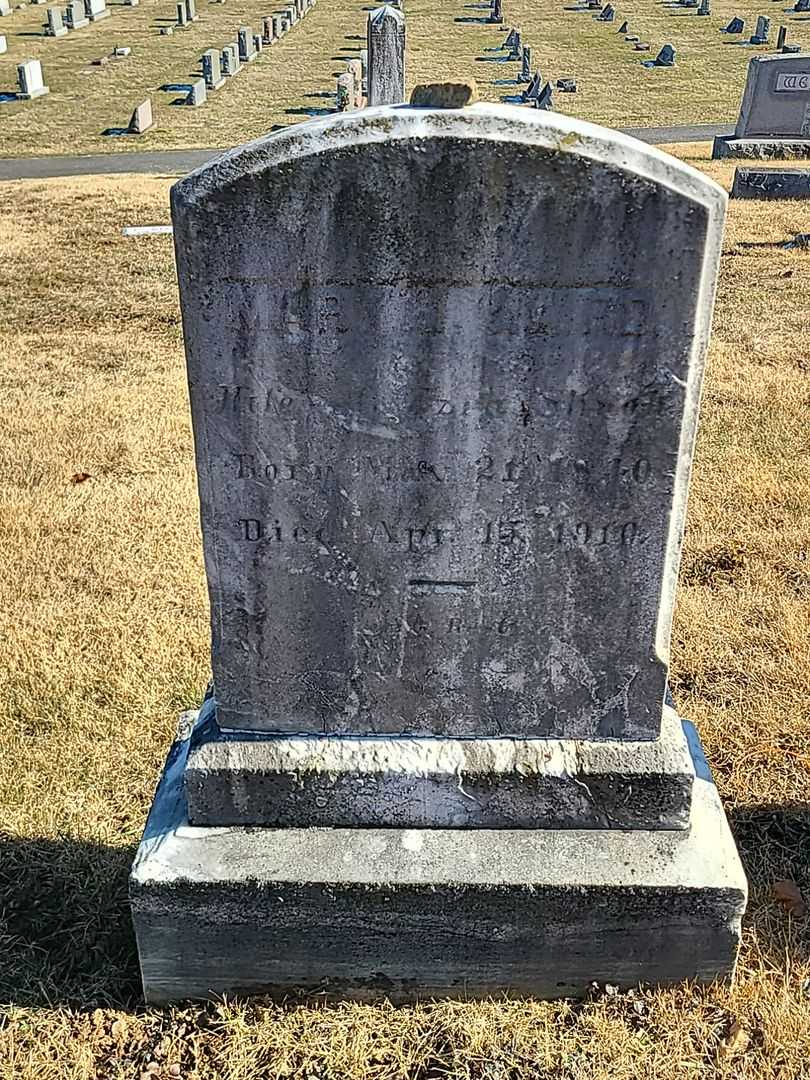 Mary J. Shugh Laird's grave. Photo 3