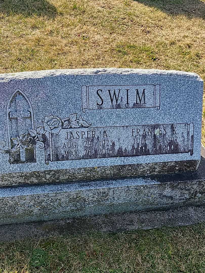 Jasper A. Swim's grave. Photo 1