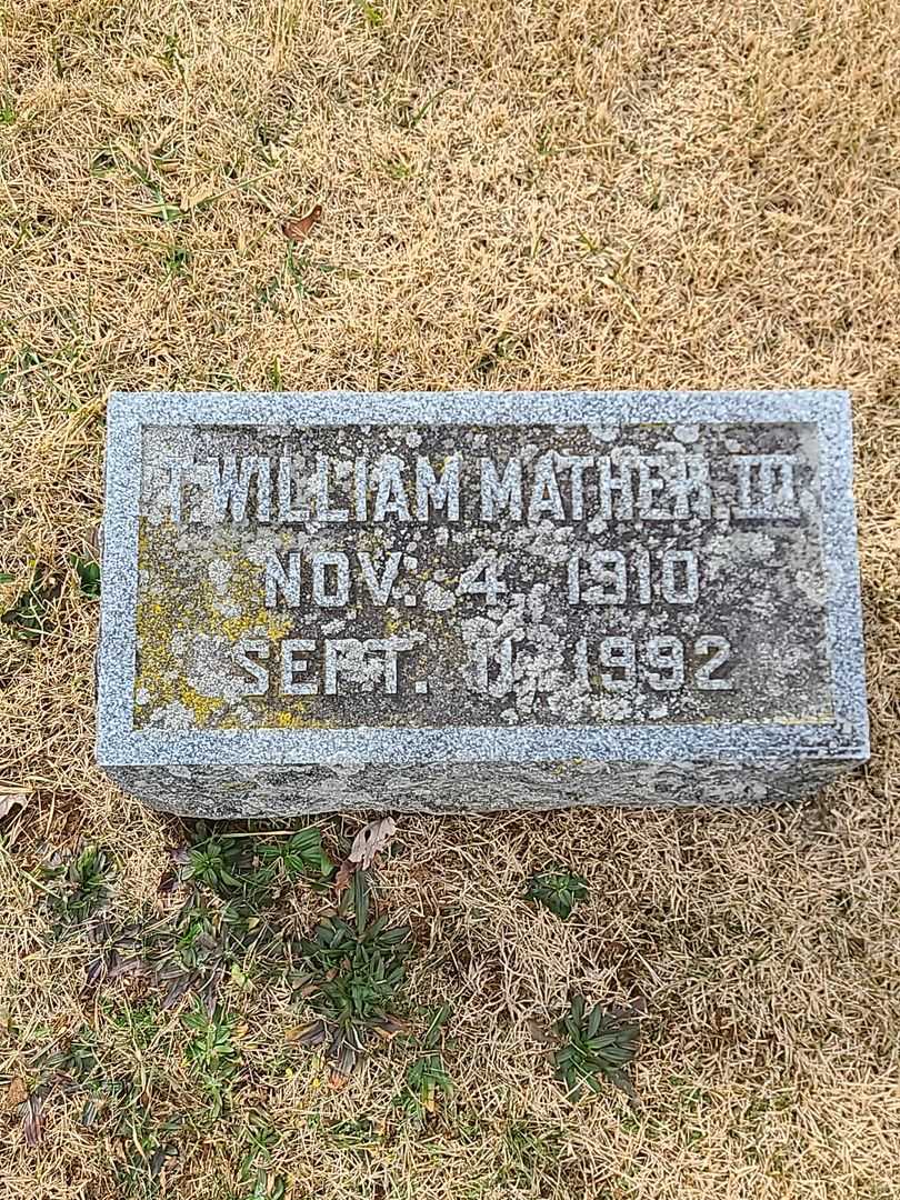 William Mather Third's grave. Photo 3