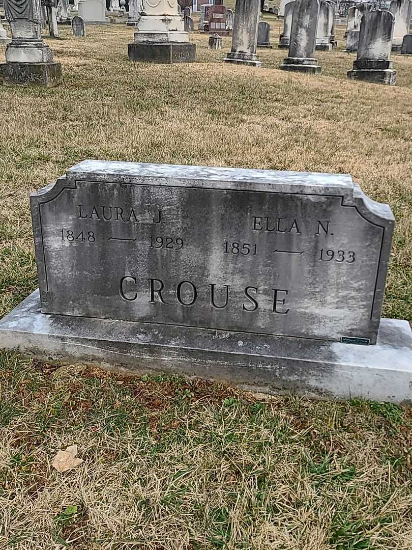 Laura J. Crouse's grave. Photo 3