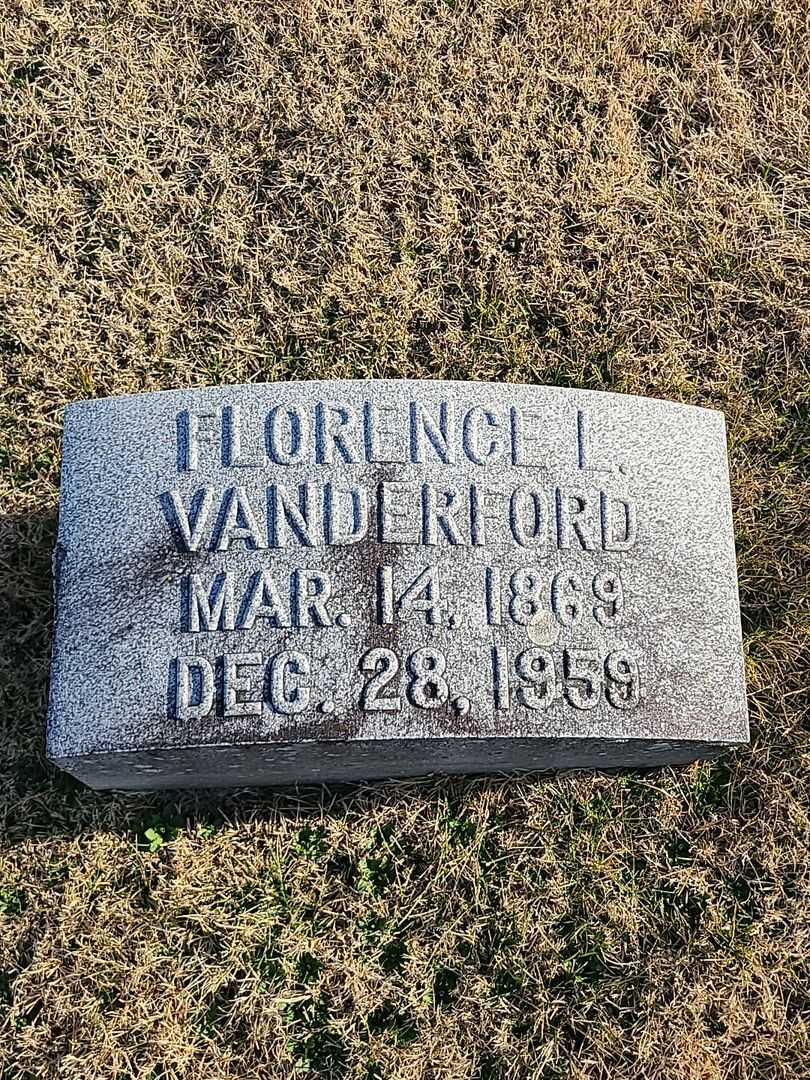 Florence L. Vanderford's grave. Photo 3