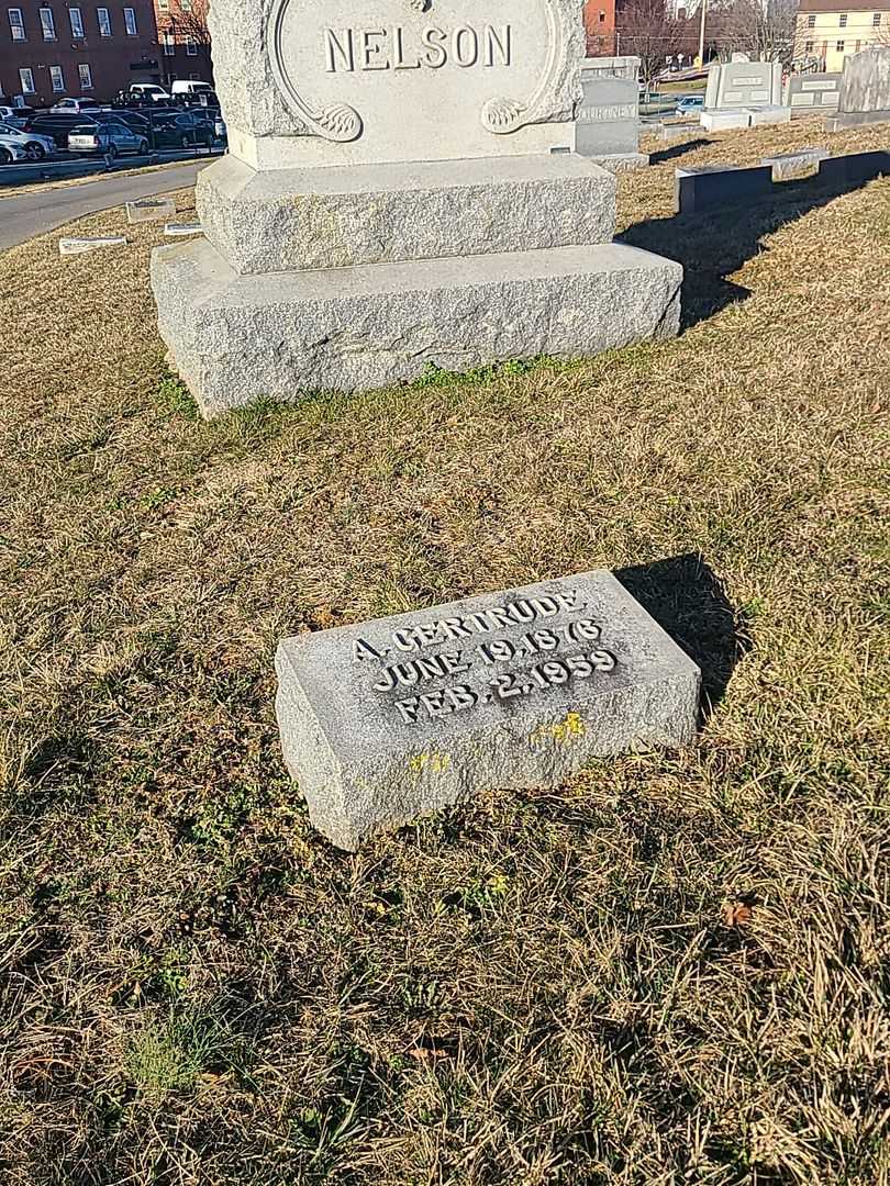 A. Gertrude Nelson's grave. Photo 2