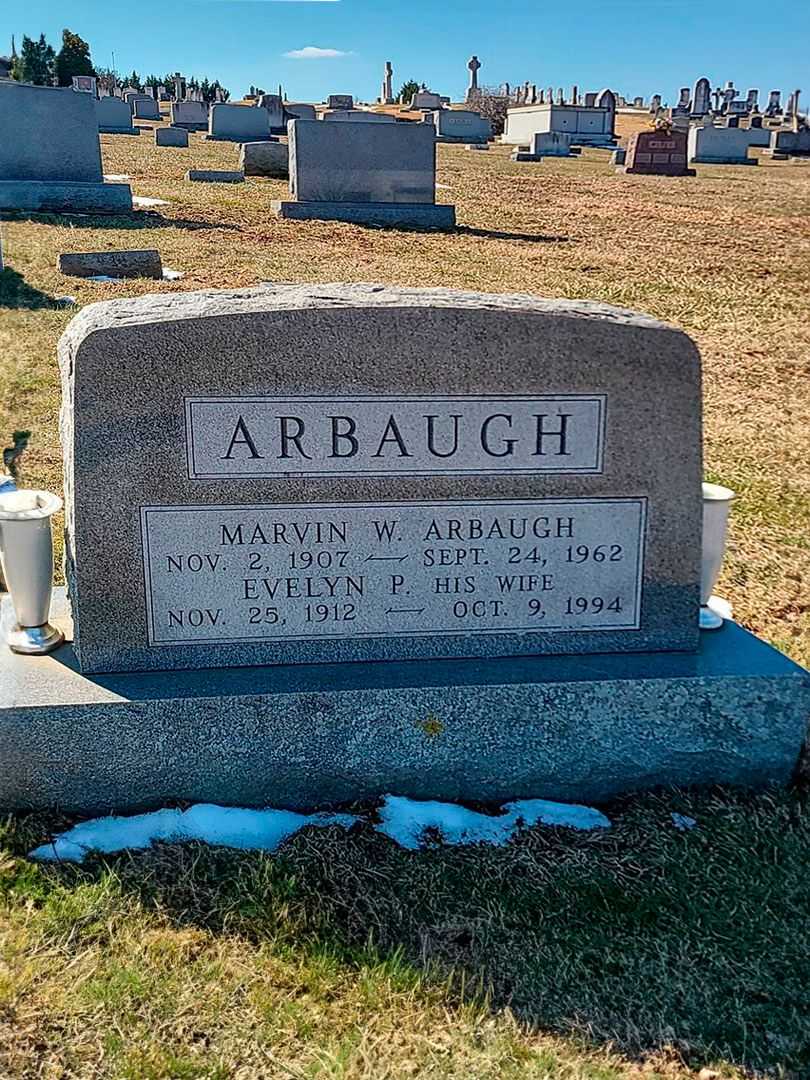 Marvin W. Arbaugh's grave. Photo 1