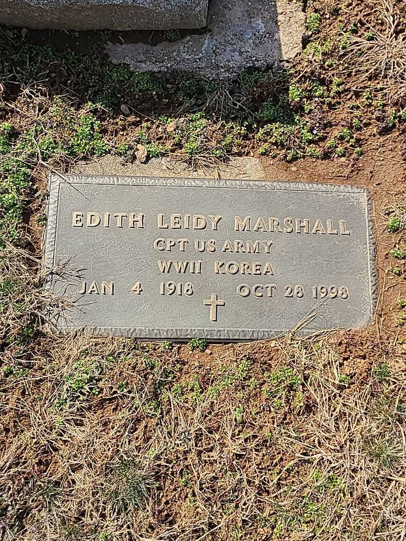 Edith Leidy Marshall's grave. Photo 3