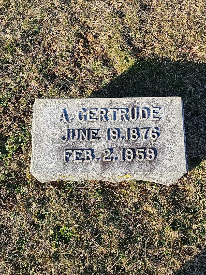 A. Gertrude Nelson's grave. Photo 3