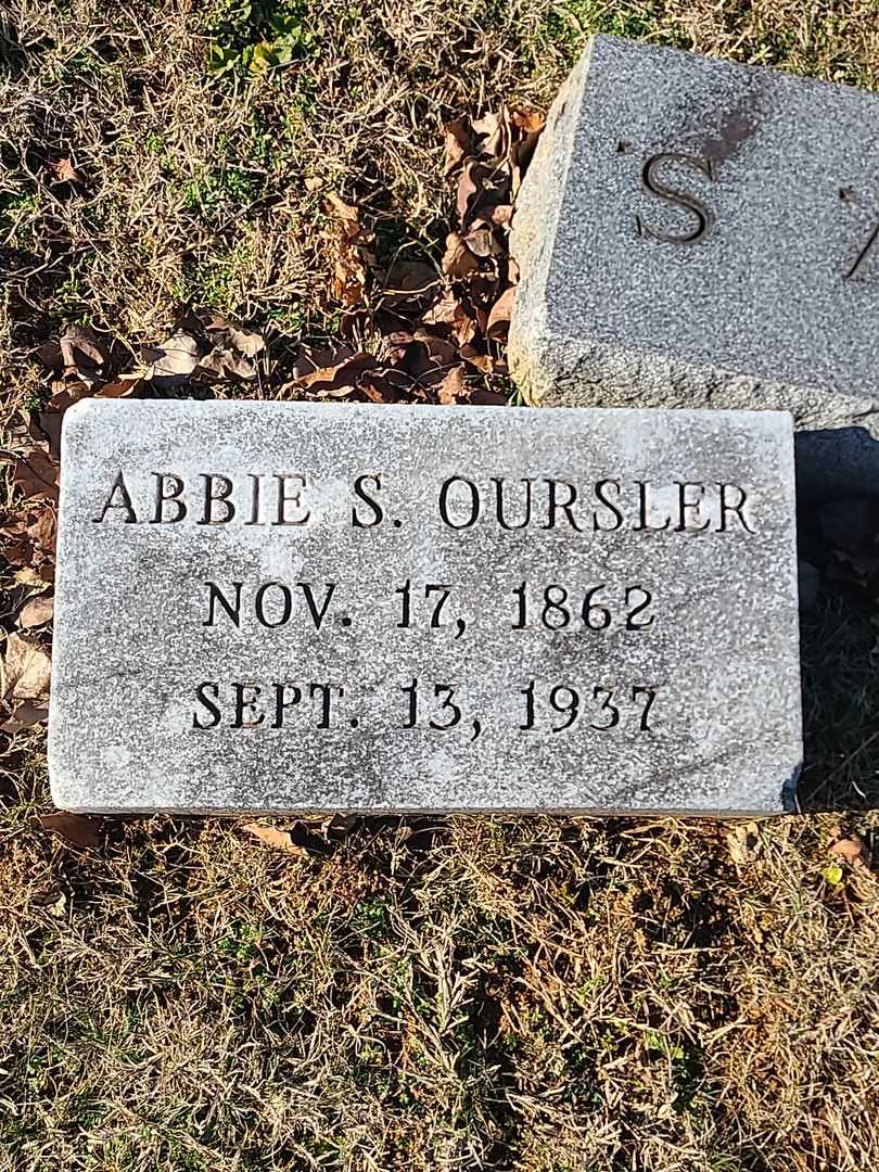 Abbie S. Oursler's grave. Photo 3