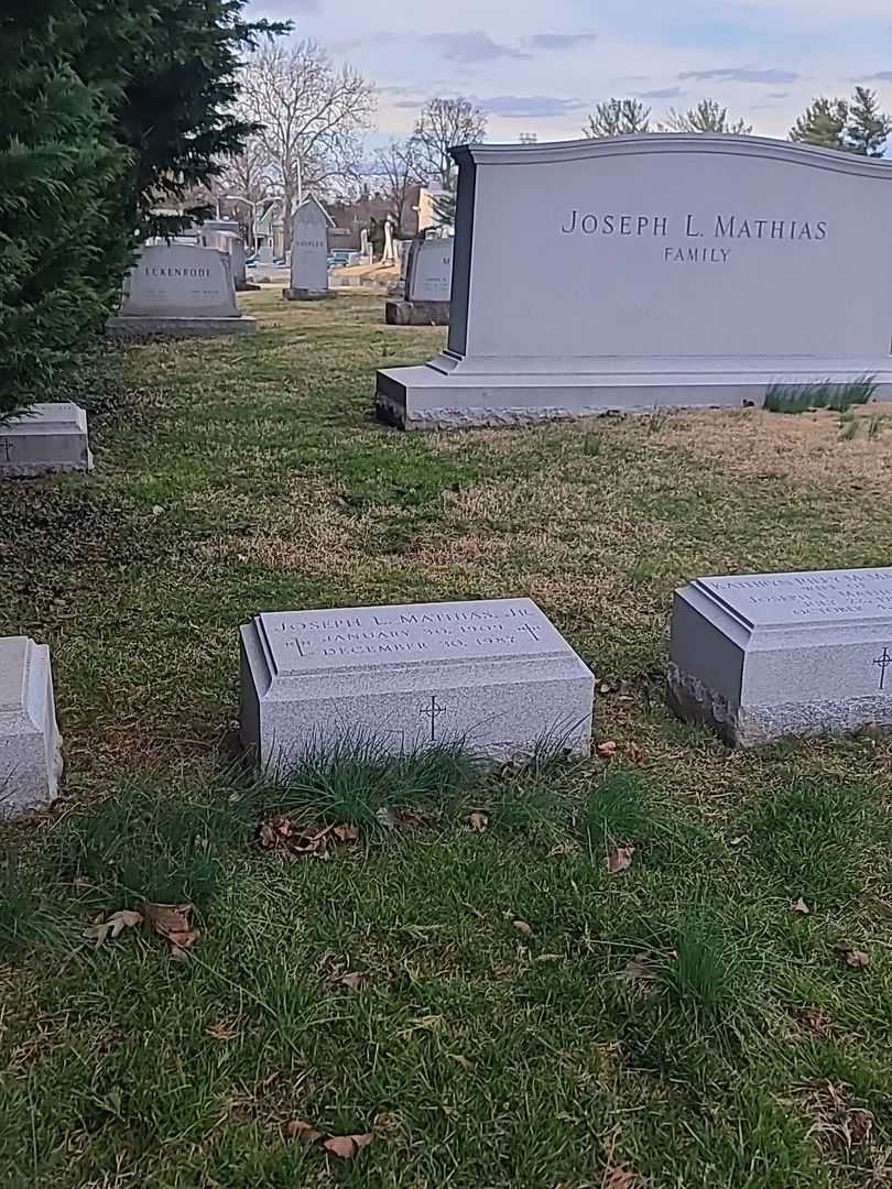 Joseph L. Mathias Junior's grave. Photo 2