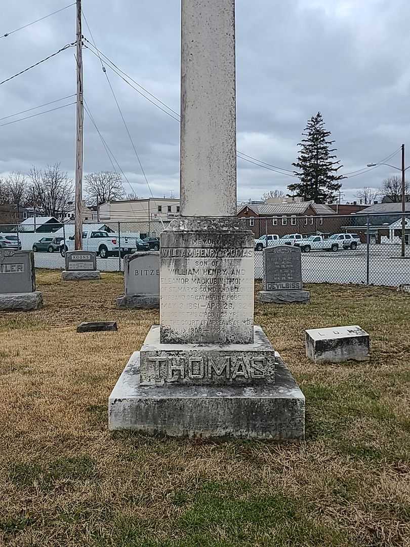 William Henry Thomas's grave. Photo 2