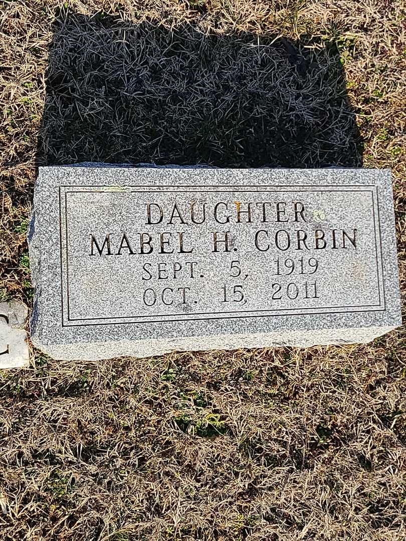 Mabel H. Corbin's grave. Photo 3