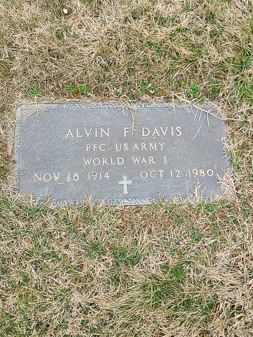 Alvin Franklin Davis's grave. Photo 1