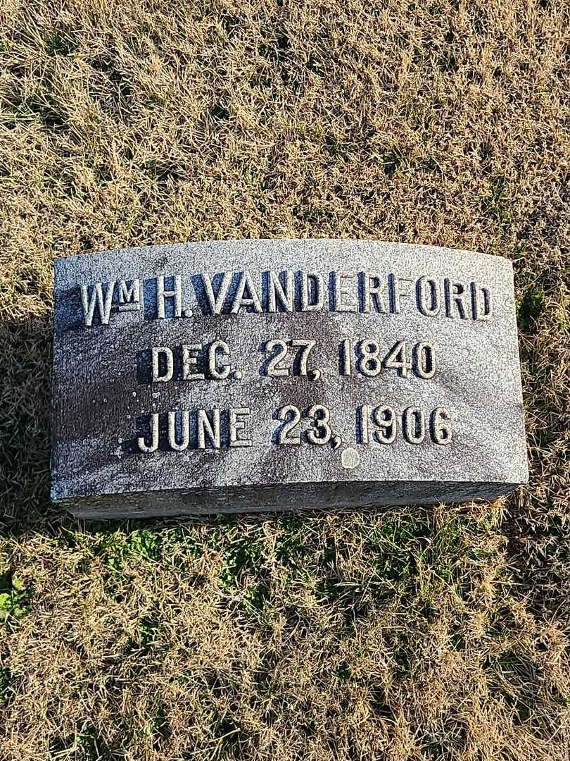 Wm. H. Vanderford's grave. Photo 3