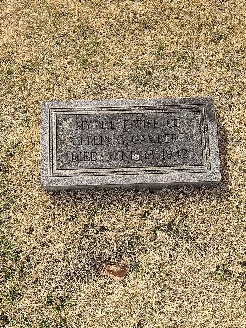 Myrtie F. Gamber's grave. Photo 3