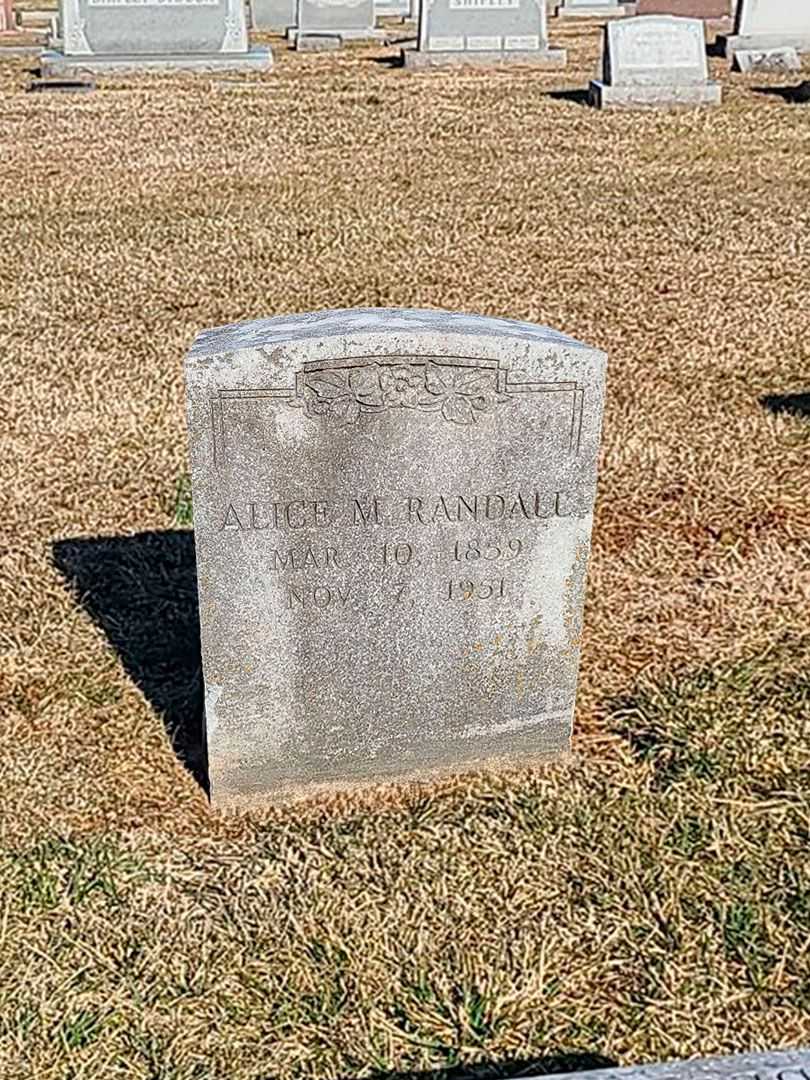 Alice M. Randall's grave. Photo 3