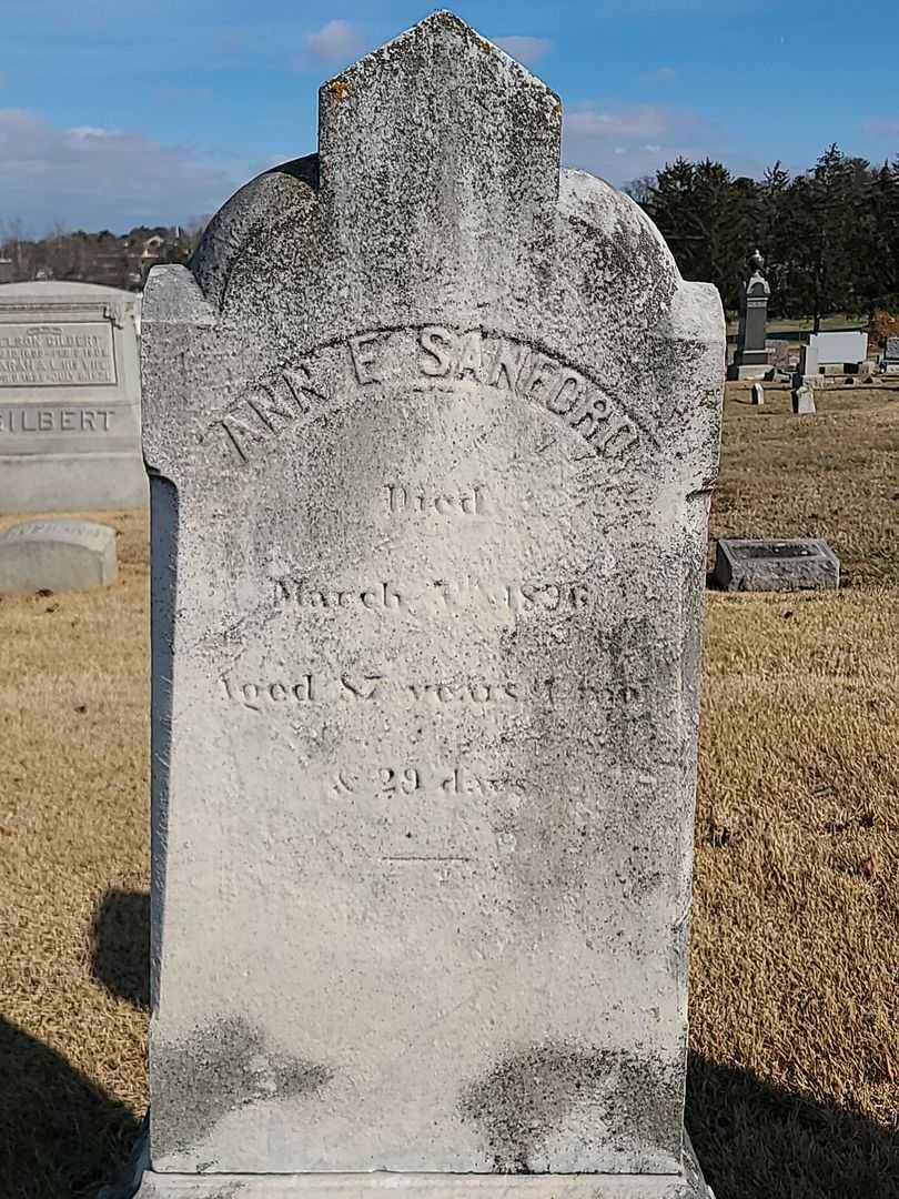 Ann E. Sanford's grave. Photo 2